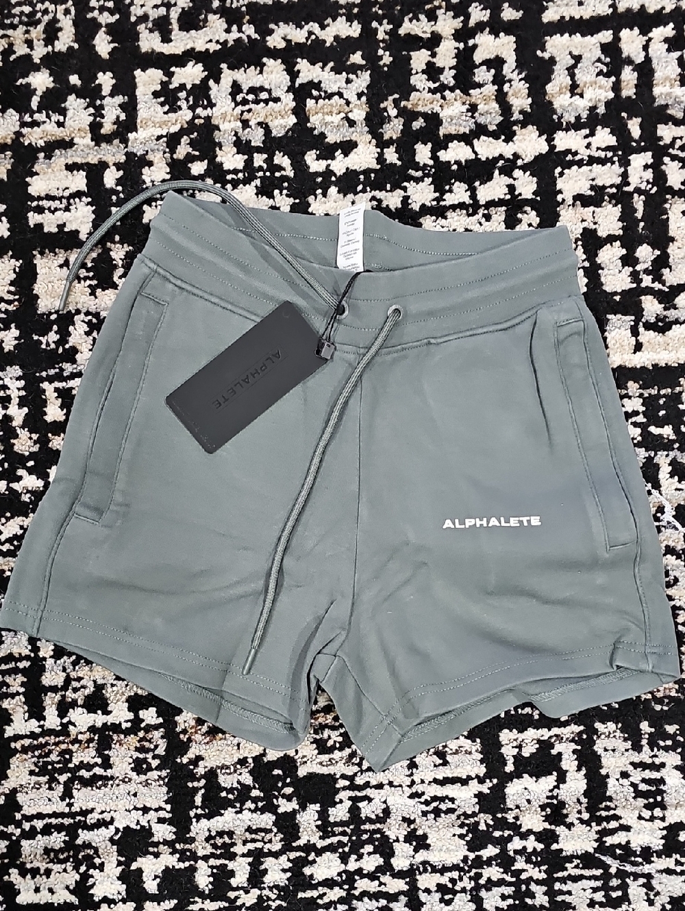 Alphalete Essential Core Shorts Gray NWT Drawstring Lounge Gym Shorts
